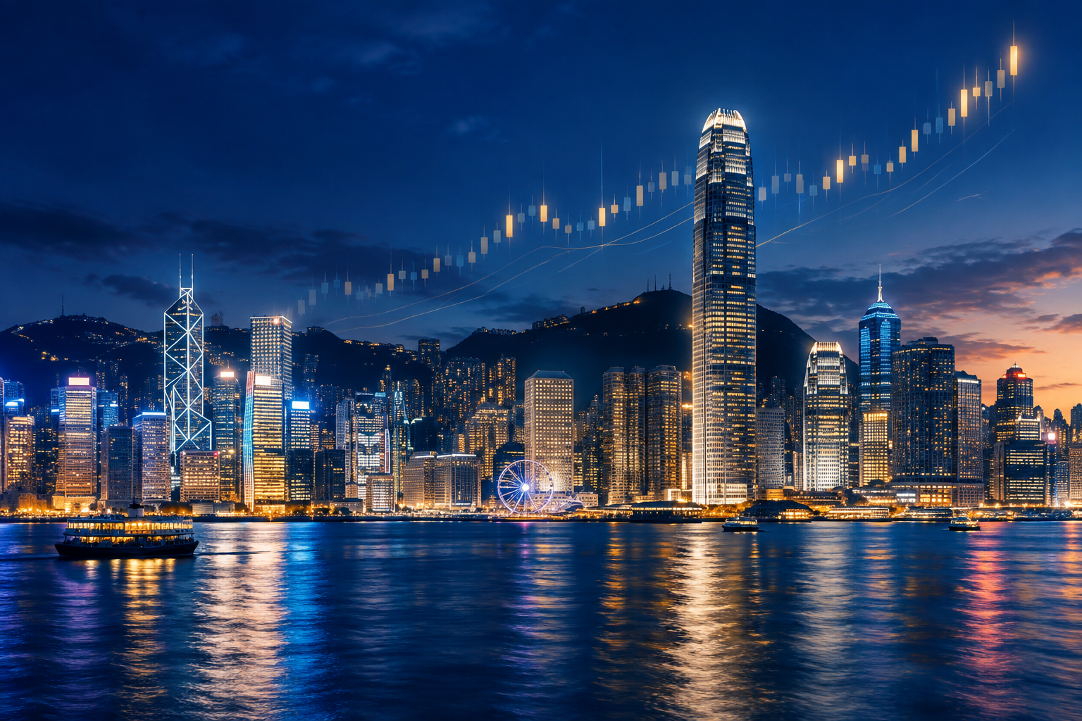 香港維港夜景